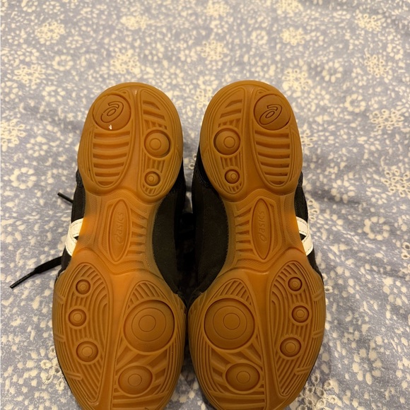 ASICS Kids Black and White Wrestling Shoes - Picture 4 of 6